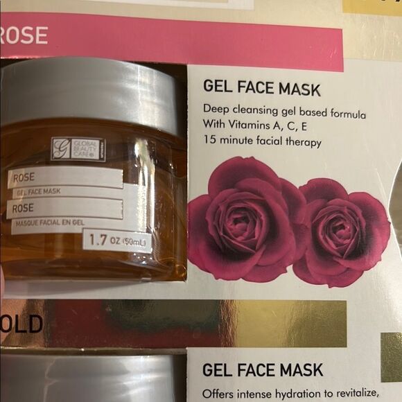 Gel Face Mask - Rose, Gold, Cucumber - Picture 4 of 7